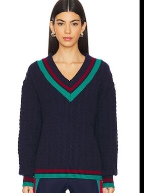 NWOT BeachRiot Montana V Neck Varsity Sweater Women’s Small